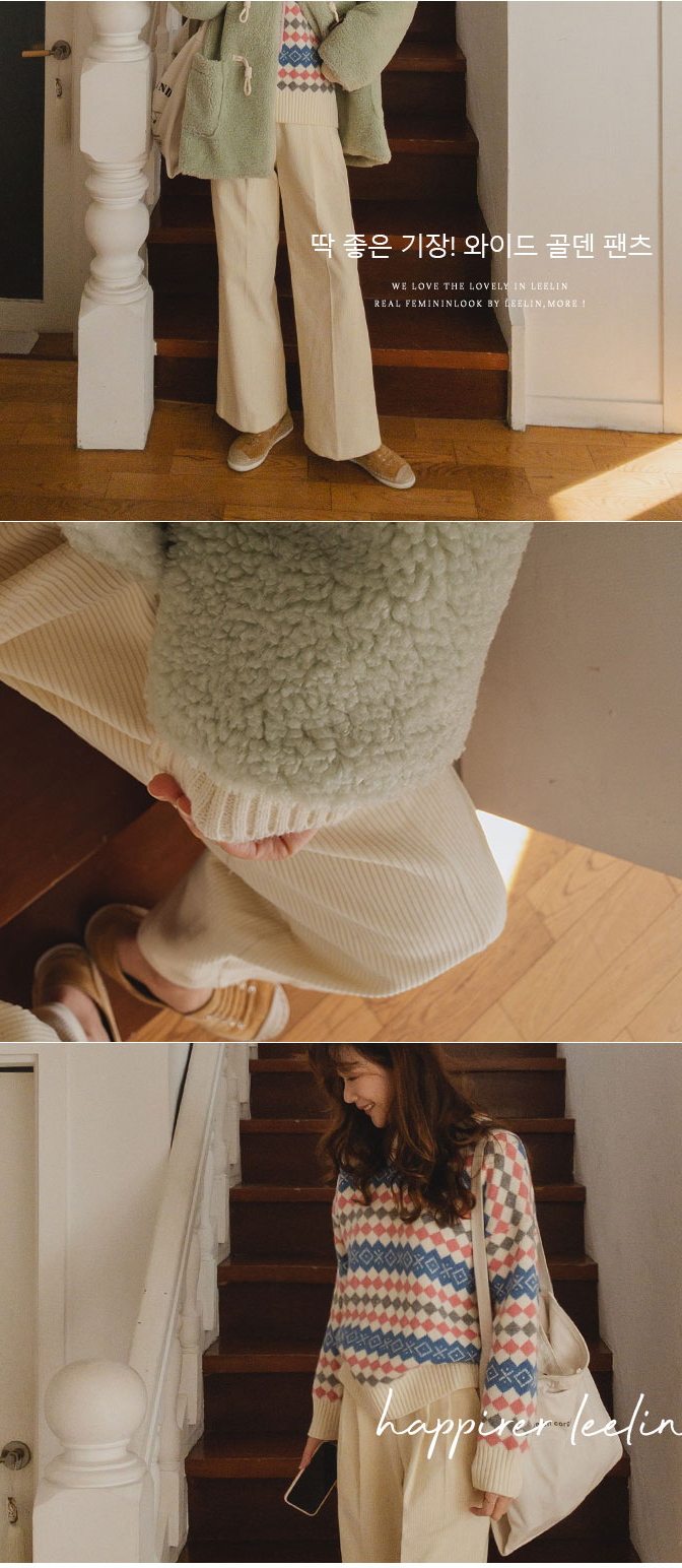 [롤앤미 다이아패턴 울 니트[size:F(55~66반)]] 리린 [롤앤미 다이아패턴 울 니트[size:F(55~66반)]]
